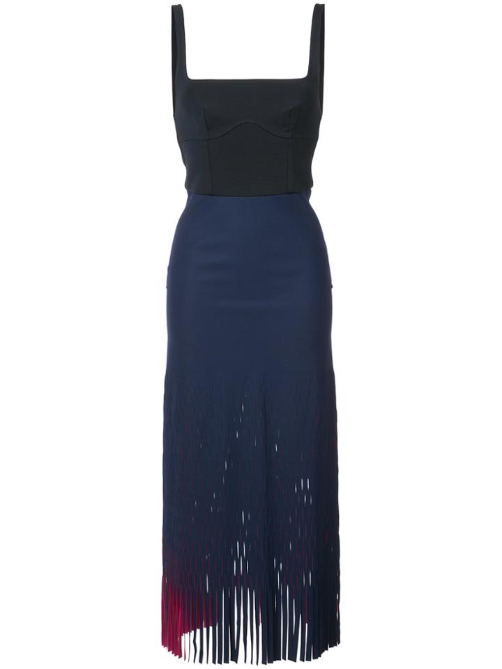 Dion Lee Perforated Bustier Dress - Blue