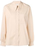 Lemaire Pointed Collar Shirt - Neutrals
