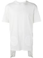 D.gnak Layered Angle T-shirt, Men's, Size: 48, White, Cotton