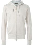 Eleventy Zipped Hoodie, Men's, Size: L, Nude/neutrals, Cotton/linen/flax