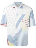 Maison Kitsuné Multiple Stripes Shortsleeved Shirt, Men's, Size: 42, Cotton