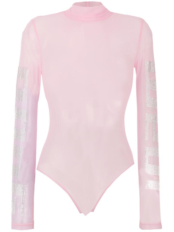 Gcds Sheer Top - Pink & Purple