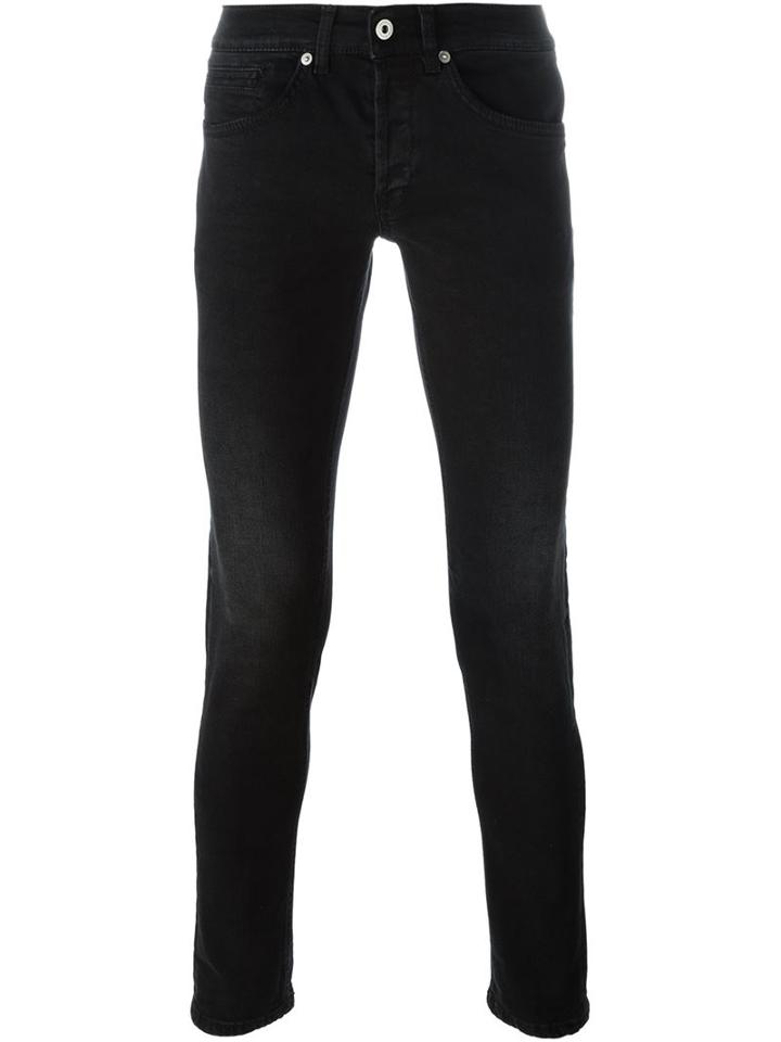 Dondup Skinny Jeans, Men's, Size: 35, Black, Cotton/spandex/elastane