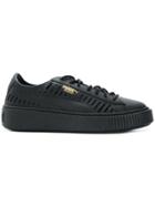 Puma Cutout Detail Lace-up Sneakers - Black