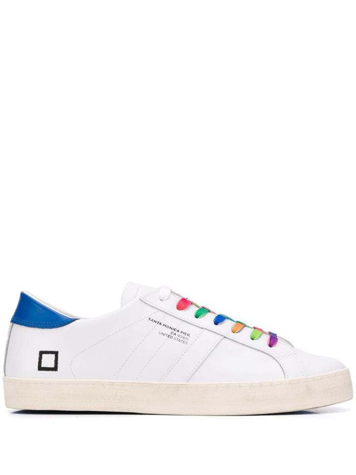 D.a.t.e. Contrast Lace Sneakers - White