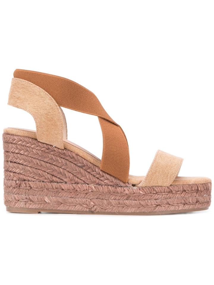 Castañer Slip-on Wedge Sandals - Brown