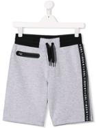 Dkny Kids Contrast Details Track Shorts - Grey