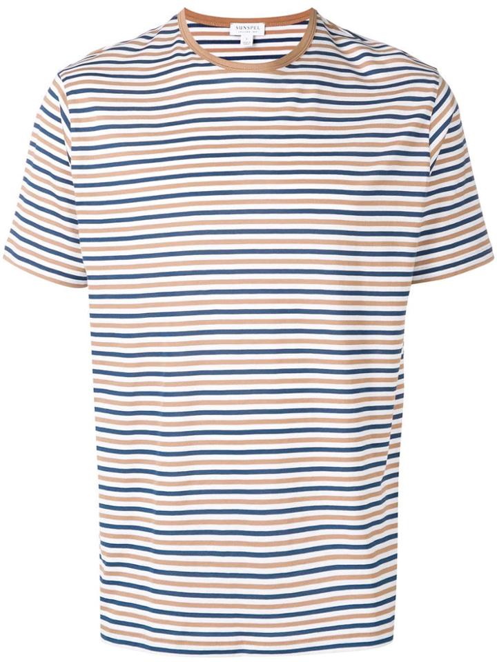 Sunspel Classic Striped T-shirt - White
