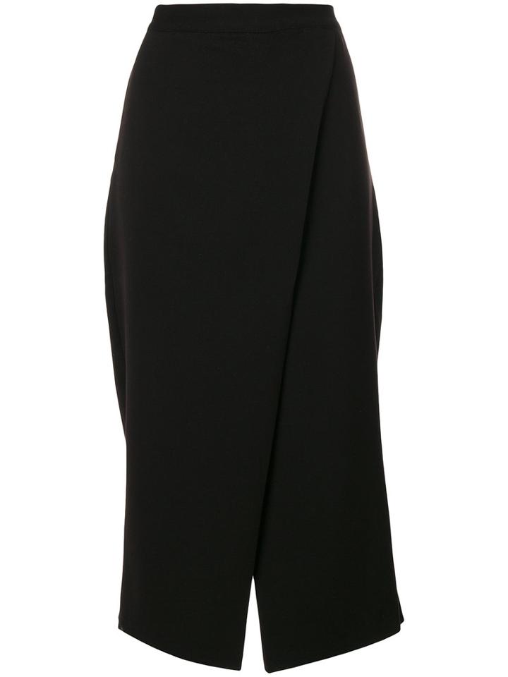 Ioana Ciolacu - Cropped Flared Trousers - Women - Polyester - M, Black, Polyester