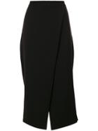 Ioana Ciolacu - Cropped Flared Trousers - Women - Polyester - M, Black, Polyester
