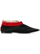 Jil Sander Pointed Toe Loafers - Black