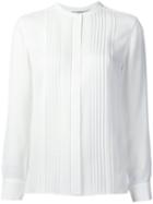 Vince Pintuck Shirt, Women's, Size: 8, White, Silk