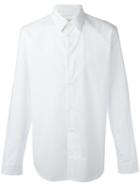 Maison Margiela Striped Shirt, Men's, Size: 42, White, Cotton
