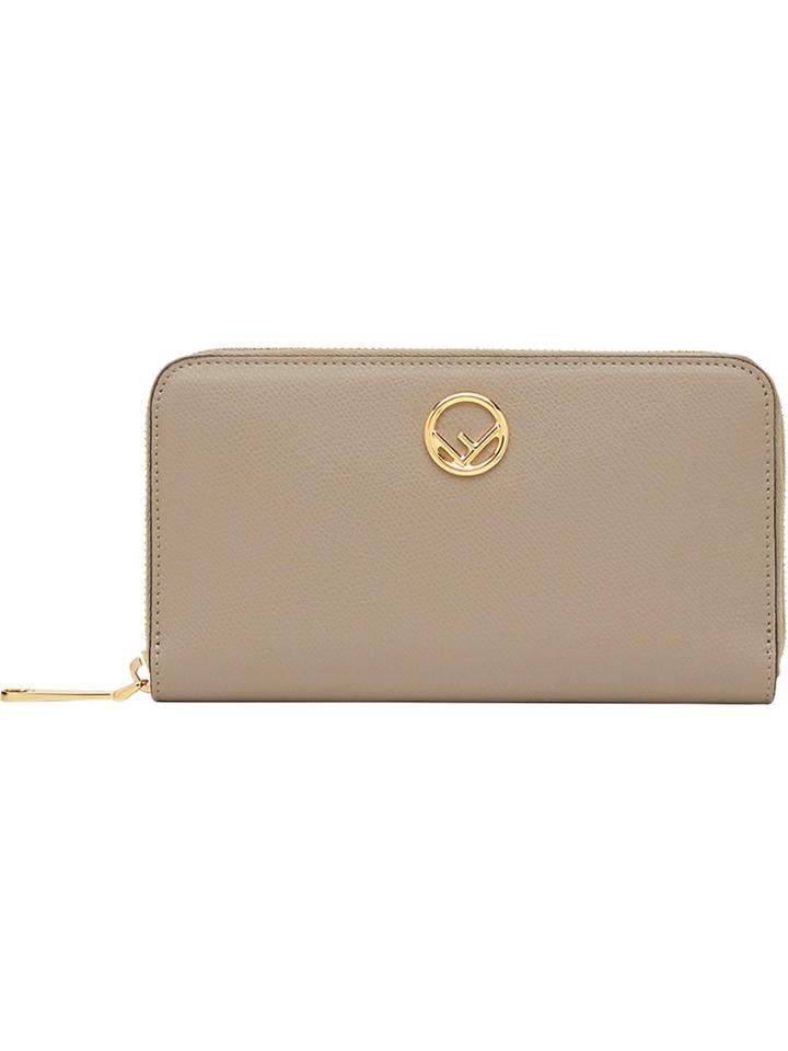 Fendi Zip Around Wallet - Nude & Neutrals