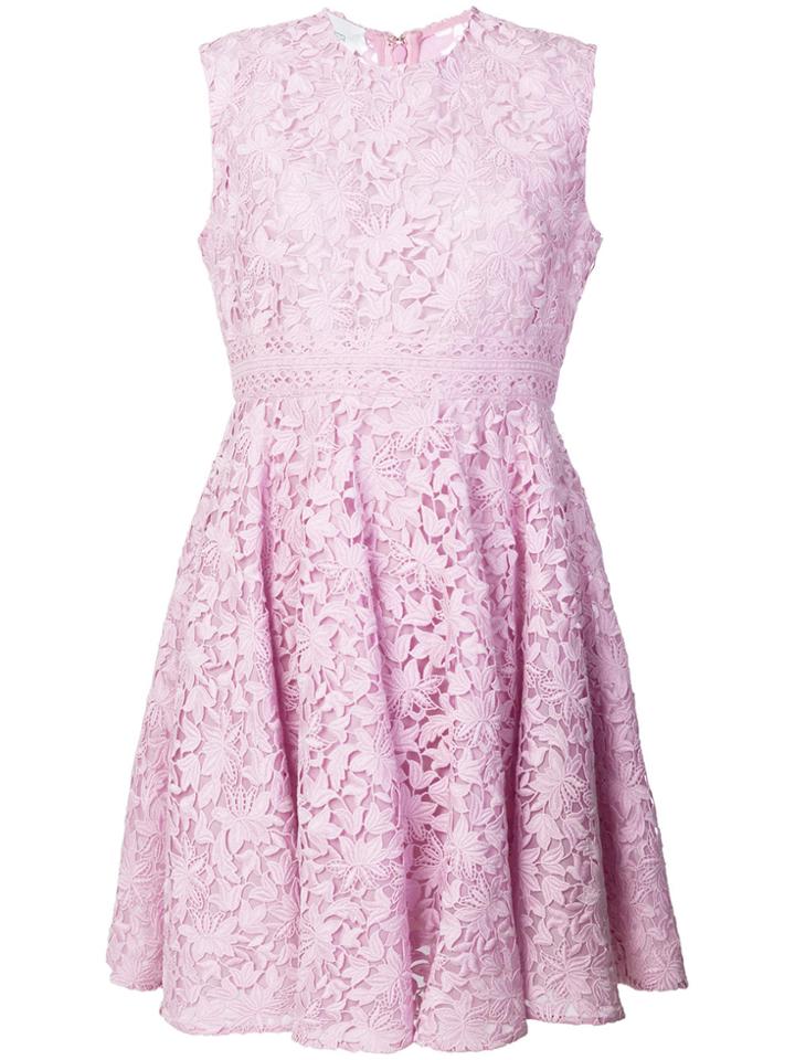 Giambattista Valli Floral Lace Dress - Pink & Purple
