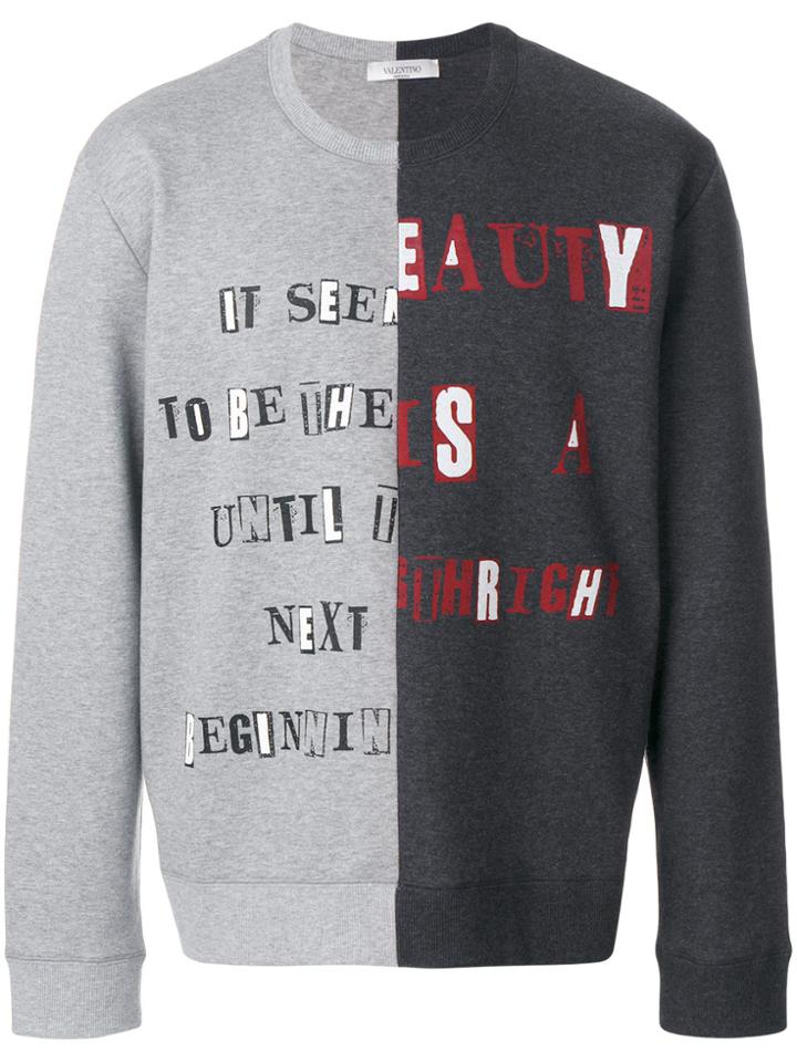 Valentino Printed Sweatshirt - Grey