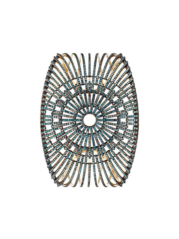 Astley Clarke Firework Cuff Bracelet - Metallic
