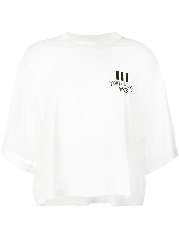 Y-3 Logo Short-sleeve T-shirt - White
