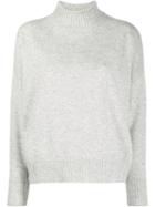 Allude Long Sleeve Knit Jumper - Grey