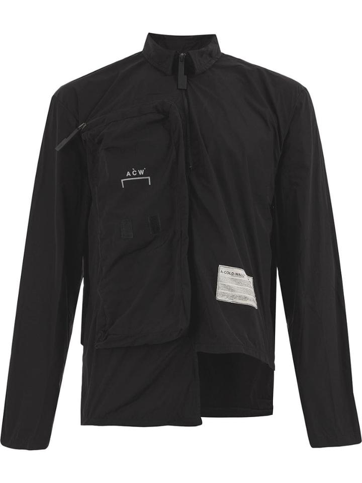 A-cold-wall* Asymmetric Shirt Jacket - Black