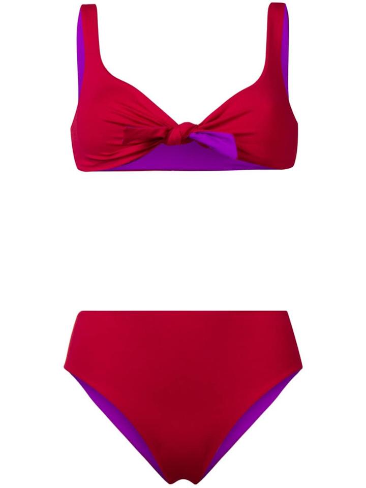 Fisico Reversible Two-piece Bikini Set - Red