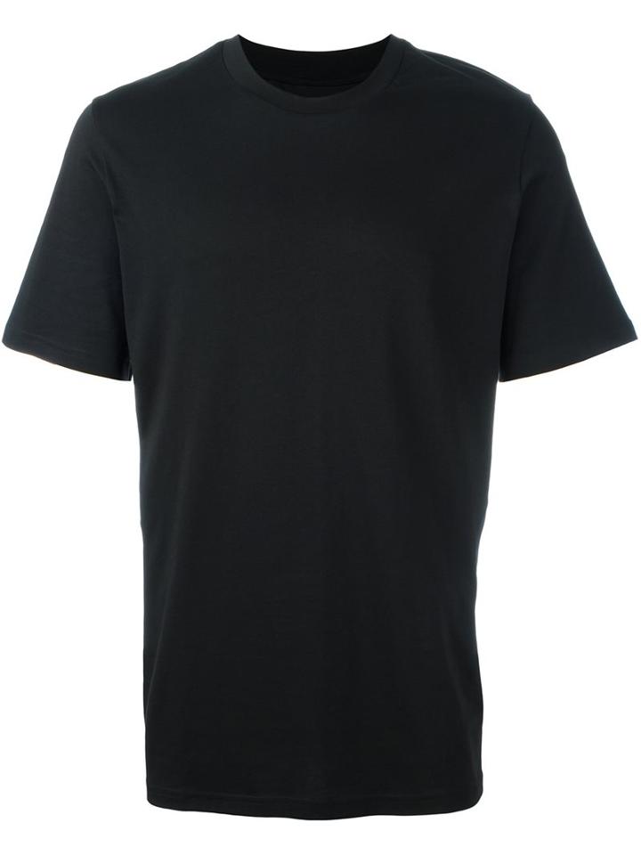 Oamc Exposed Seam Detail T-shirt, Men's, Size: Xl, Black, Cotton