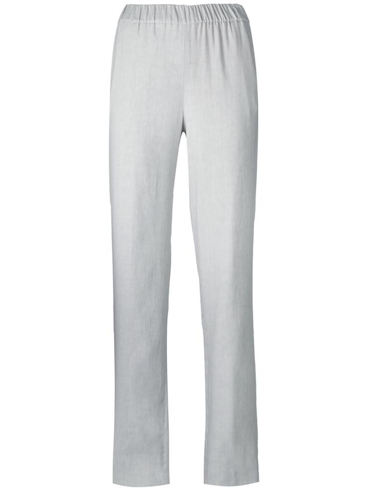 Fabiana Filippi Track Pants, Women's, Size: 44, Grey, Cotton/linen/flax/spandex/elastane/spandex/elastane