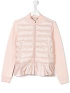 Front Zip Bomber Jacket - Kids - Feather Down/polyamide - 14 Yrs, Pink/purple, Moncler Kids