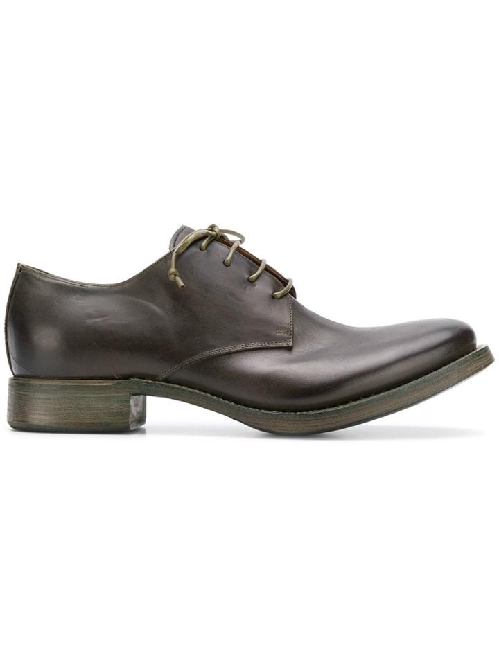 Carpe Diem Lace-up Derby Shoes - Brown