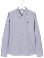 Armani Junior - Logo Shirt - Kids - Cotton - 14 Yrs, Grey