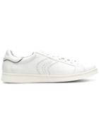 Geox Perforated Logo Sneakers - White