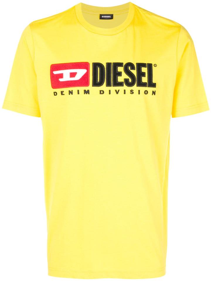 Diesel Vintage-style Logo T-shirt - Yellow