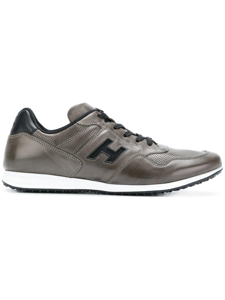 Hogan Logo Lace-up Sneakers - Brown