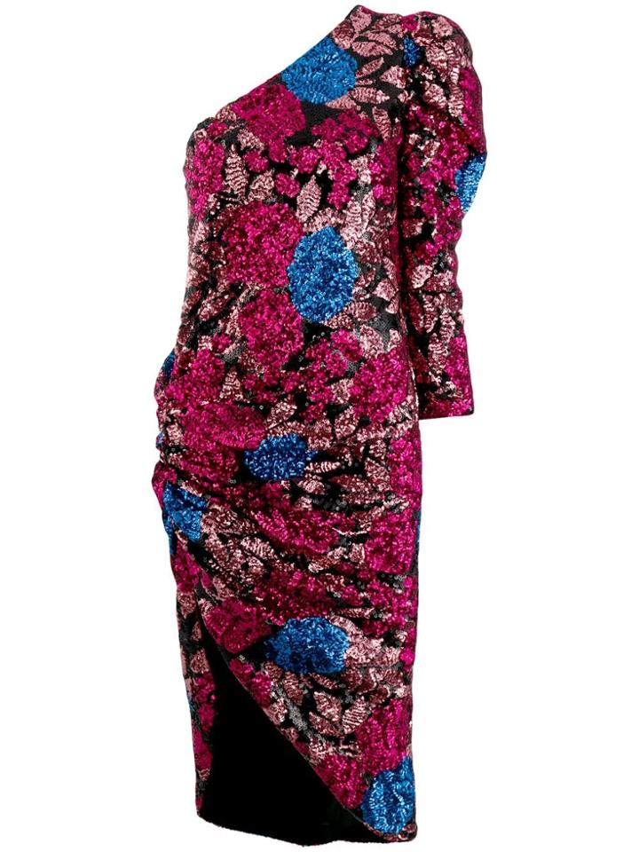 Giuseppe Di Morabito Asymmetric Midi Dress - Pink