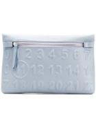 Maison Margiela Embossed Logo Pouch - Blue