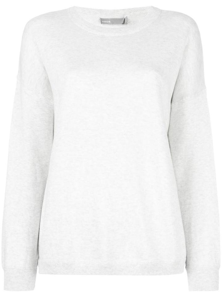 Vince 'crew Neck' Sweatshirt, Women's, Size: Small, White, Cotton