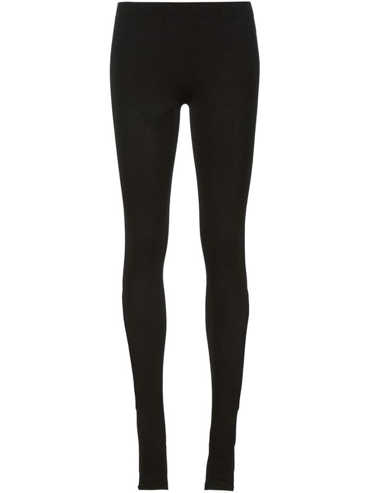 Barbara I Gongini Stretch Cut-out Leggings, Women's, Size: 1, Black, Modal/nylon/spandex/elastane