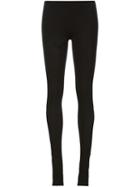 Barbara I Gongini Stretch Cut-out Leggings, Women's, Size: 1, Black, Modal/nylon/spandex/elastane