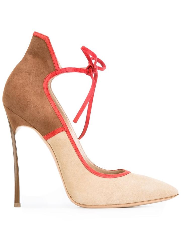 Casadei Tie Detail Pumps