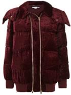 Stella Mccartney Double Zip Padded Coat - Red