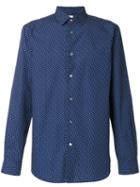 Paul Smith - Heart Print Shirt - Men - Cotton - 18, Blue, Cotton