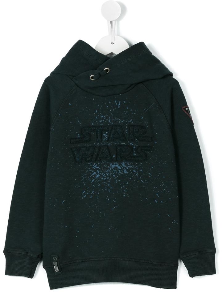 Courage And Kind Kids - Star Wars Embroidered Hoodie - Kids - Cotton - 4 Yrs, Grey