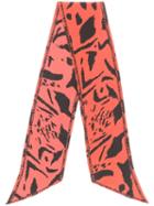 Rixo Abstract Pattern Scarf - Red