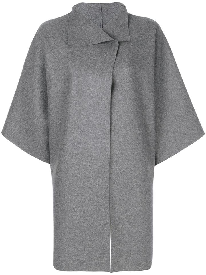 Harris Wharf London Oversized Cape Jacket - Grey