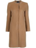 Creatures Of The Wind Collarless Buttoned Coat - Nude & Neutrals