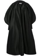 Richard Quinn Puffball Sleeve Oversized Coat - Black