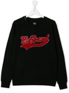 My Brand Kids Terry Logo Patch Sweatshirt - Black