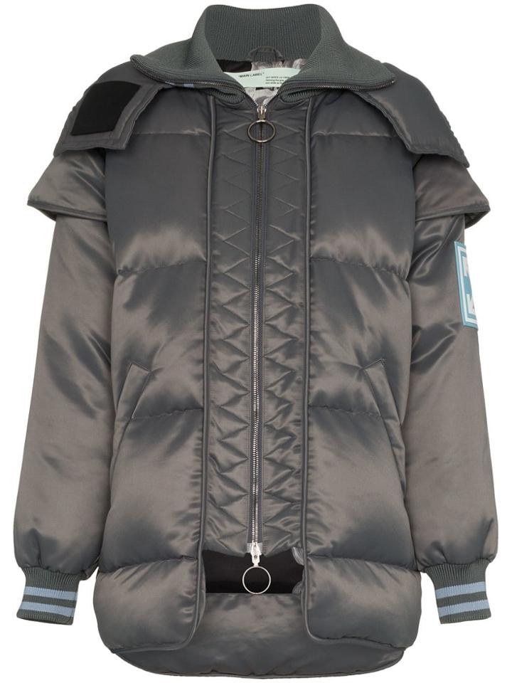 Off-white Ofwht Ls Ct Pfr W Hood - Grey