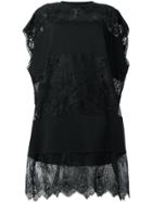 Mcq Alexander Mcqueen Hybrid Stripe T-shirt Dress - Black