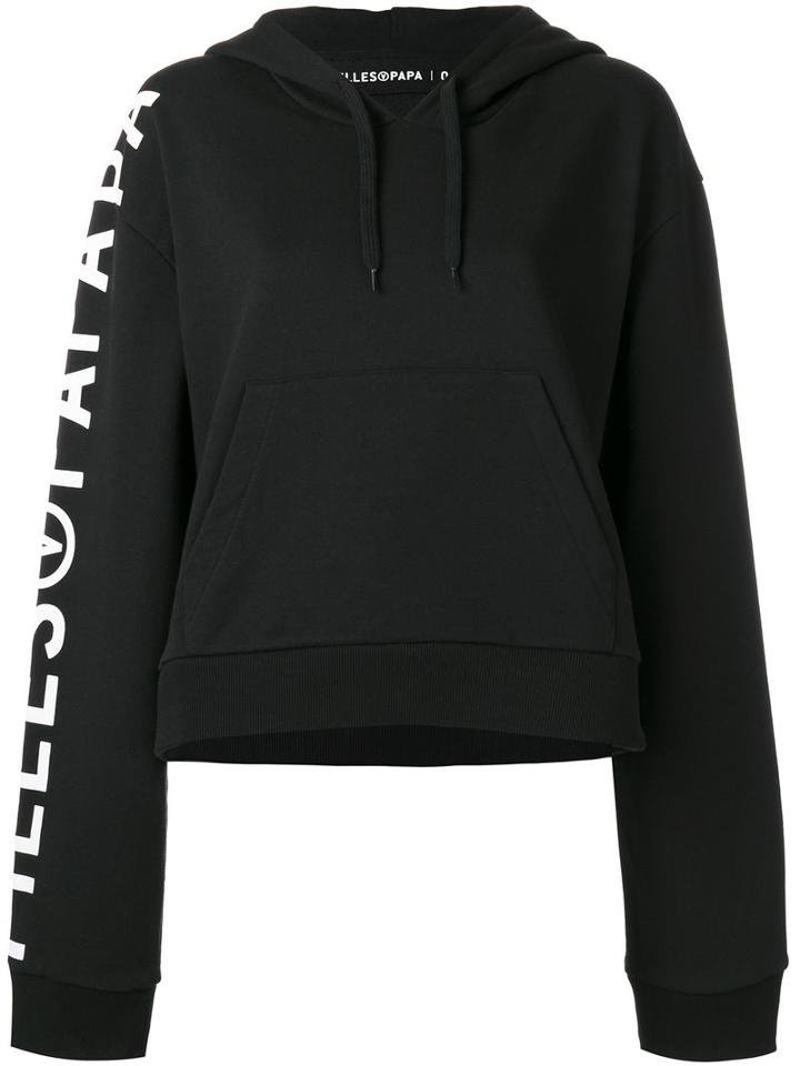 Filles A Papa Logo Print Tiger Hoodie, Women's, Size: 0, Black, Cotton